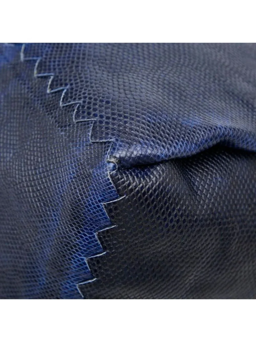 Bottega Veneta Intrecciato Tote Shoulder Bag Blue Watersnake Alpaca